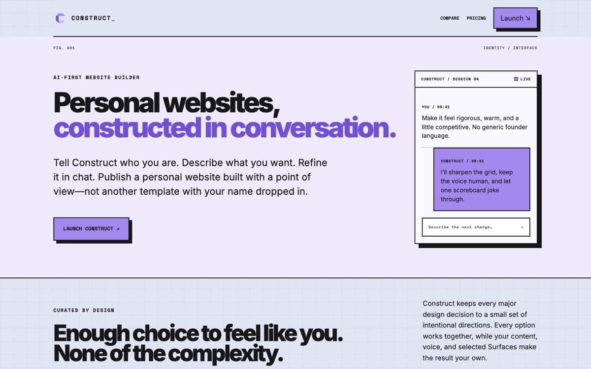 Construct website